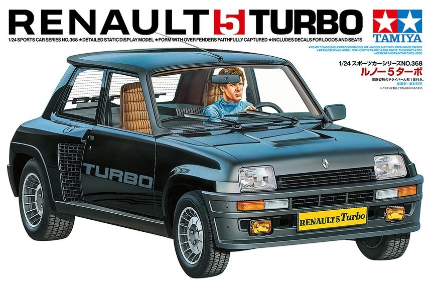 Renault 5 turbo,scala 1/24 tamiya