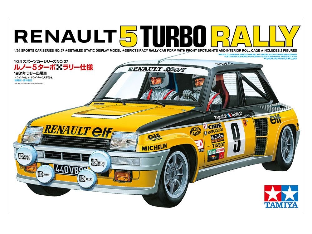 Renault 5 turbo rally,scala 1/24 tamiya