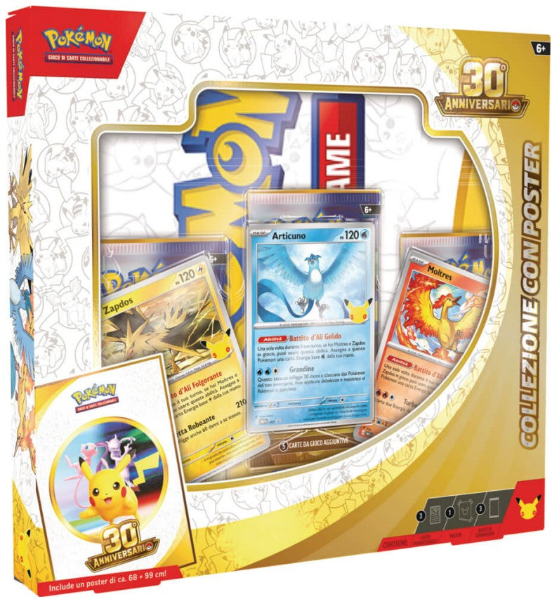 Pokemon Collezione con poster 30th